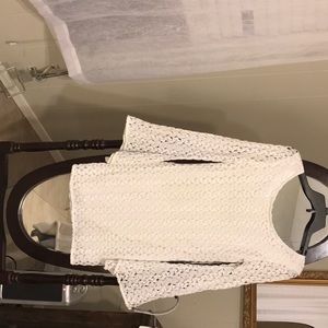 White lace dress with the back cut out